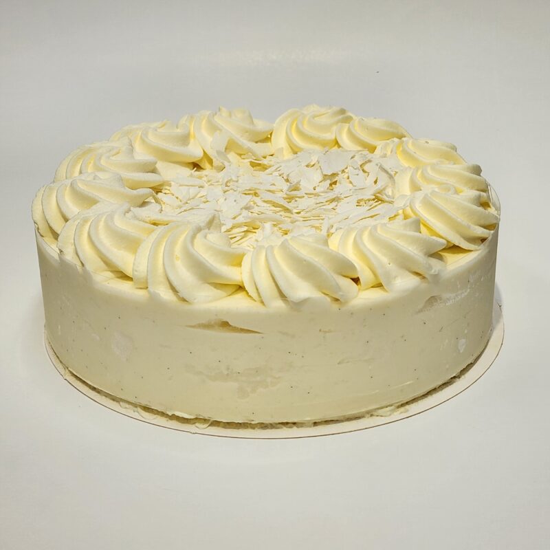 Vanilla Bean White Chocolate Pear Cake arobake.co.nz